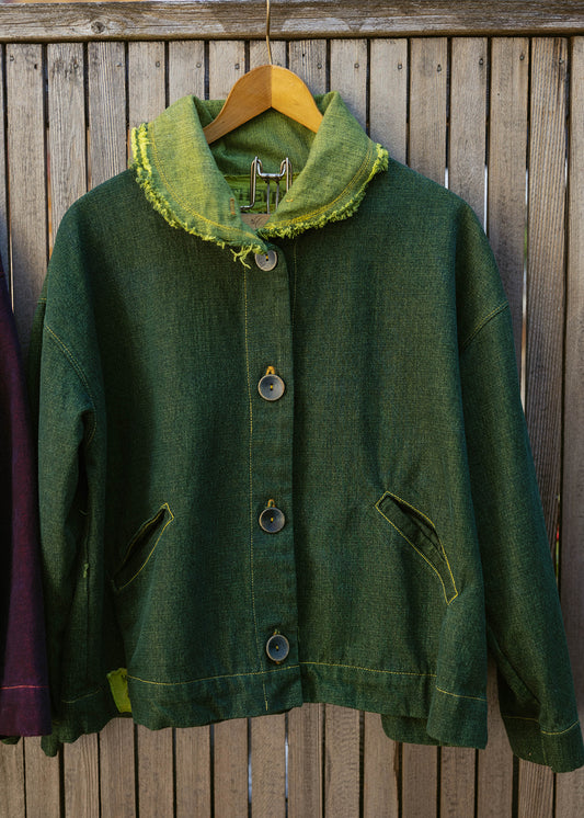 Lime Pop Overdyed Denim No. 3 Jacket