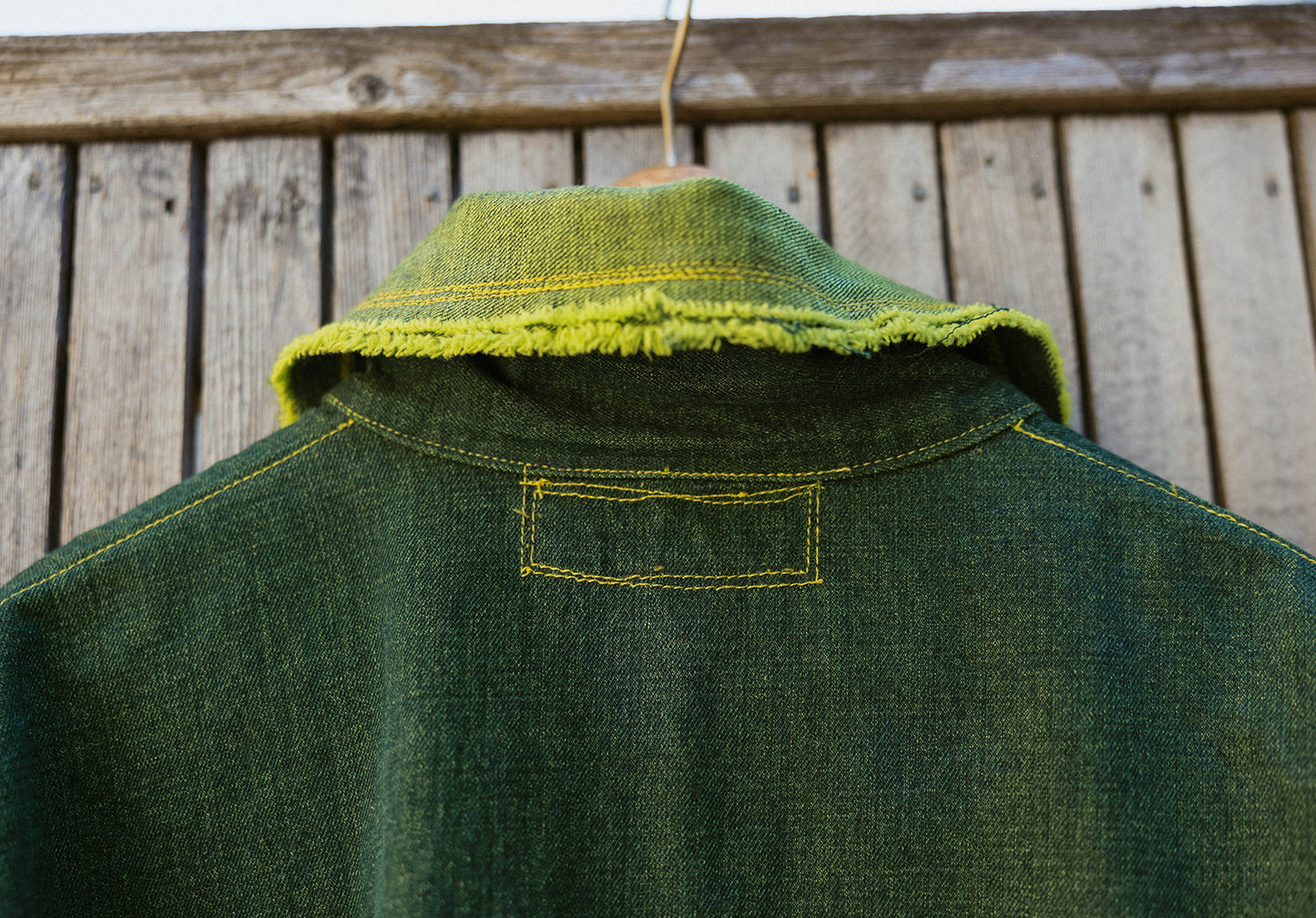 Lime Pop Overdyed Denim No. 3 Jacket